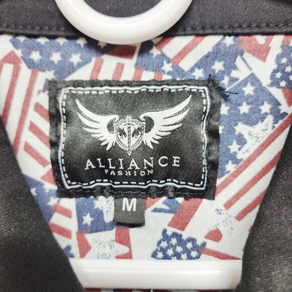 Denim Mens Sleeveless Vest Jacket Size Medium By Alliance Fashion - Picture 3 of 7